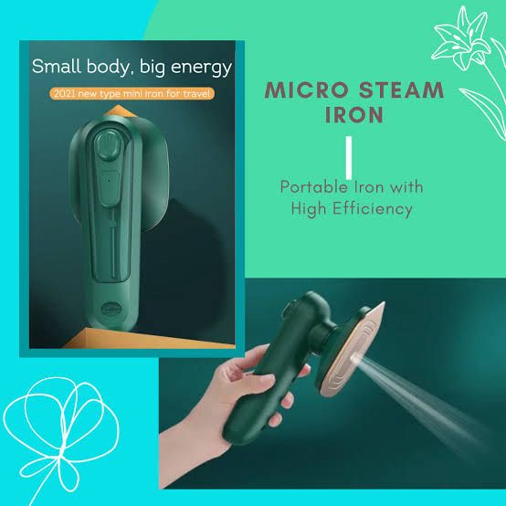 premium quality Mini Steam iron, Compact &amp; Convenient, Travel iron, Easy to Carry, Beautiful Appearance